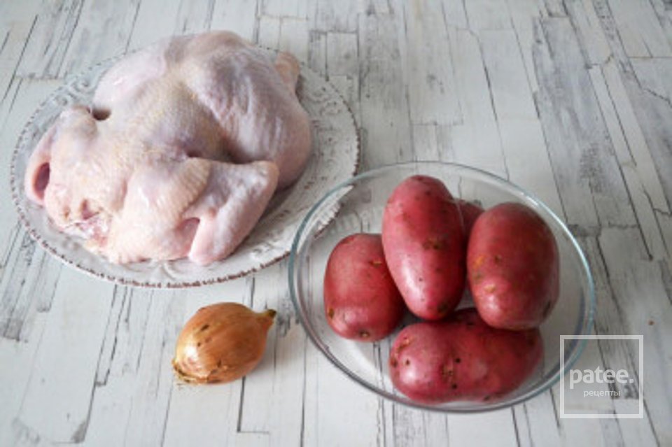Курица целиком с картошкой в духовке 🍗 - Шаг 4