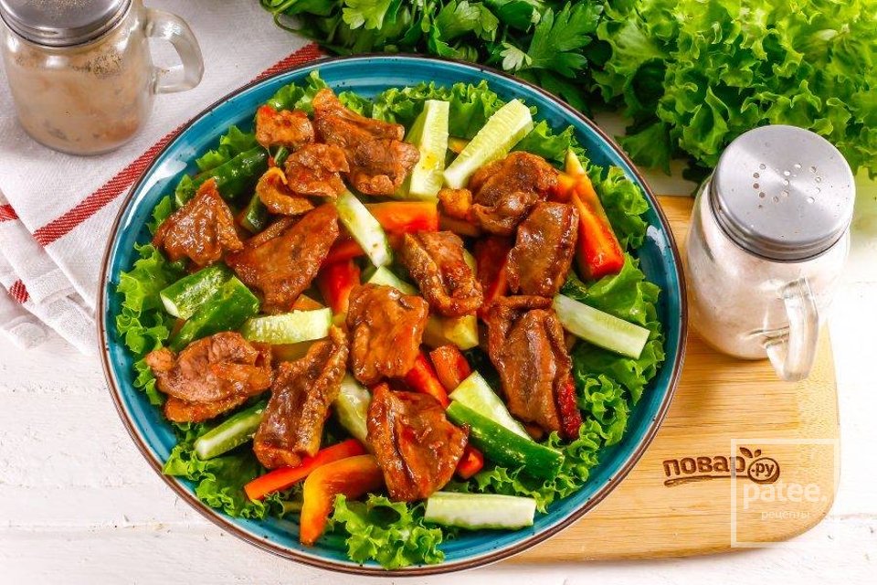 Салат с курицей терияки 🥗 - Шаг 7