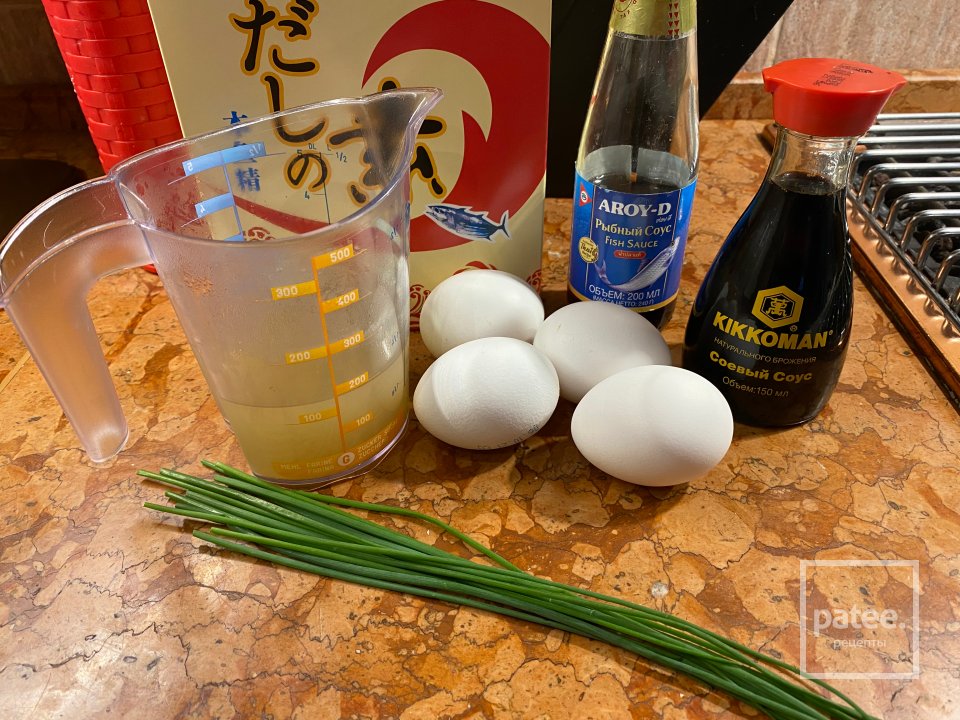 Корейский омлет GYERAN JIJIM с бок-чоем и имбирем - Шаг 1