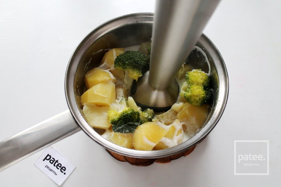 Картофельное пюре с брокколи на сливочном масле и молоке - Шаг 10