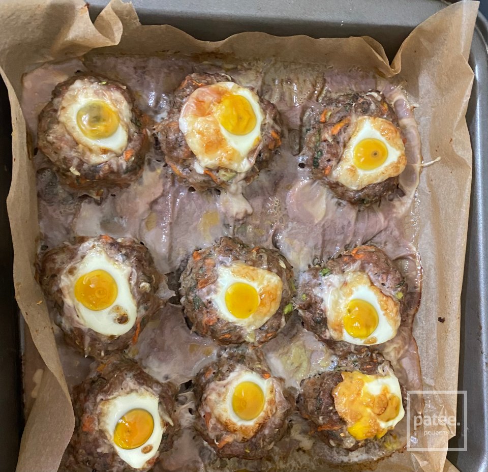 Гнезда из фарша - Шаг 7