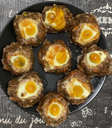 Гнезда из фарша - Шаг 9