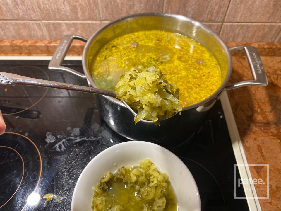 Ленинградский Рассольник с почками и перловкой - Шаг 18