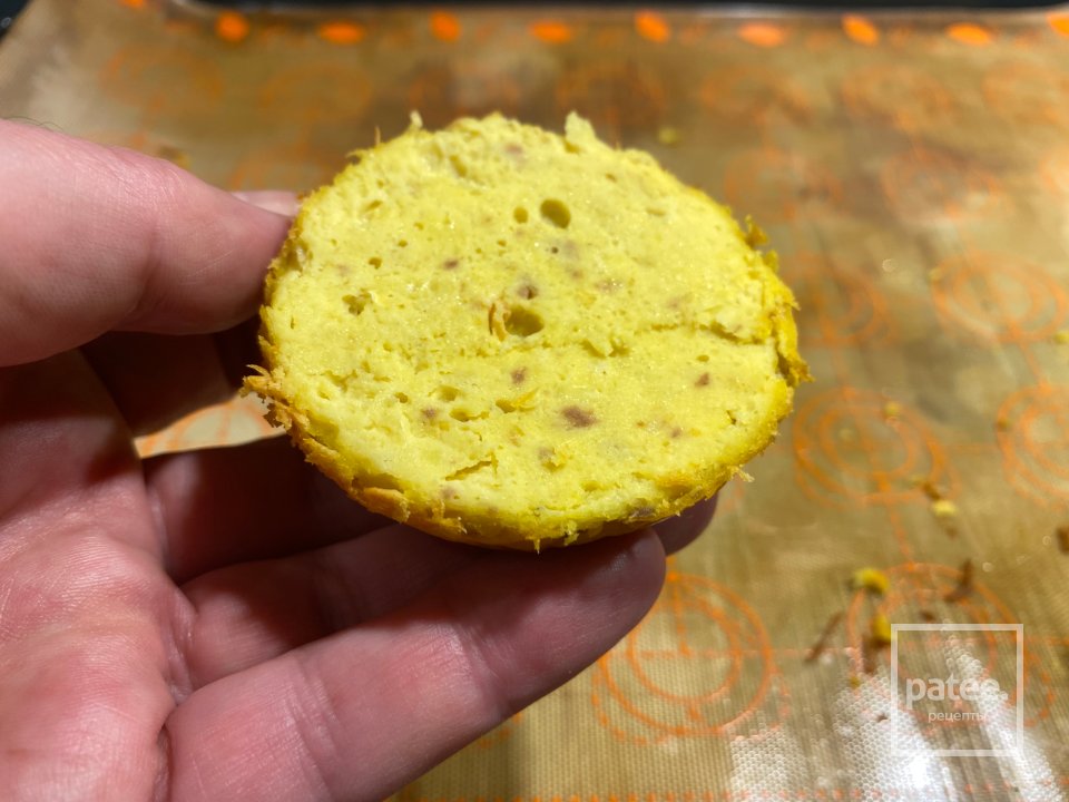 Суфле из сибаса с хрустящим картофелем, имбирным муссом, гороховым пюре за 16 часов - Шаг 11