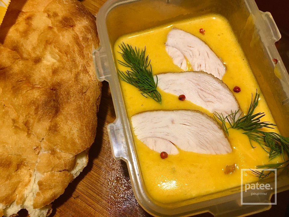 Тыквенный суп с плавленным сыром. - Шаг 4