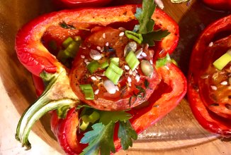 Горячая вегетарианская закуска.