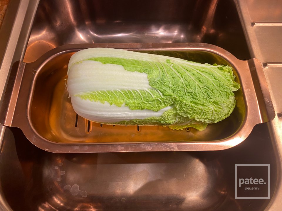 Японская лапша на даси, с сушеным крилем, тофу и быстрая кимчи - Шаг 1