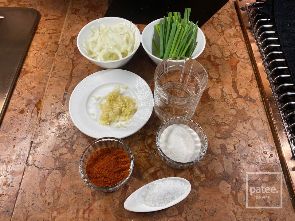 Японская лапша на даси, с сушеным крилем, тофу и быстрая кимчи - Шаг 3