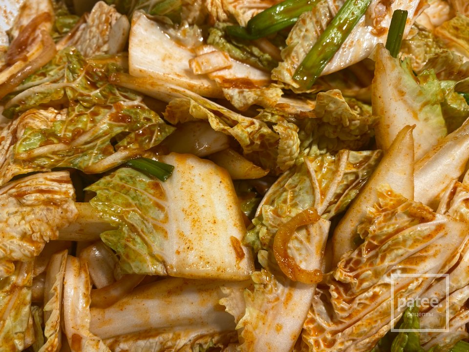 Японская лапша на даси, с сушеным крилем, тофу и быстрая кимчи - Шаг 7