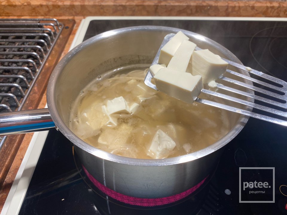 Японская лапша на даси, с сушеным крилем, тофу и быстрая кимчи - Шаг 10