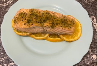 Форель 🍣 в апельсиновом маринаде на пару