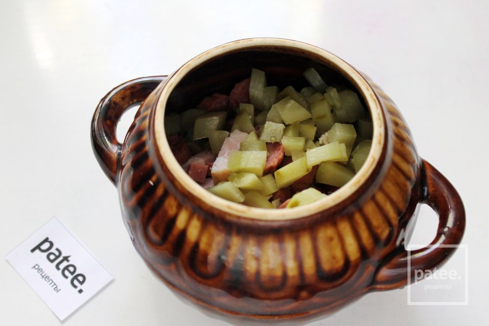 Солянка по-домашнему в горшочках в духовке - Шаг 8