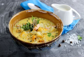 Сливочный суп с лососем 🍲