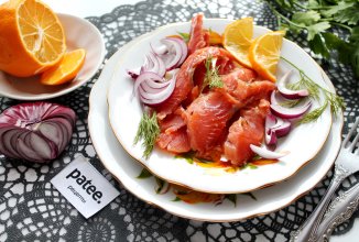 Кета домашнего посола с тмином и укропом