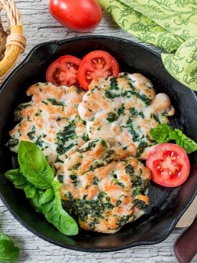 Рубленые куриные шницели со шпинатом 🍗 - Шаг 1