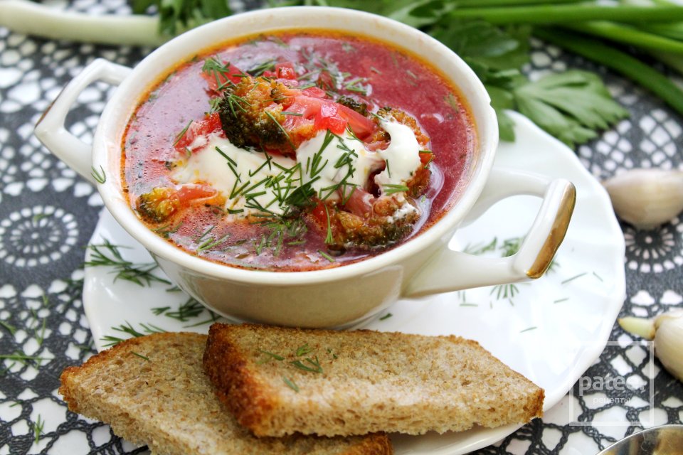 Борщ с красной фасолью и брокколи - Шаг 16