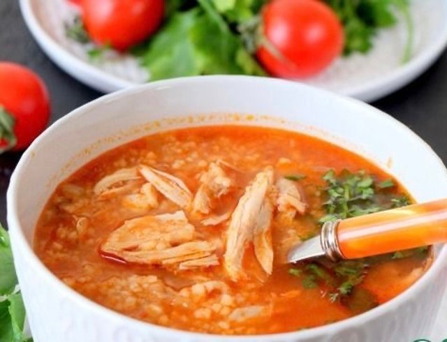 Алжирский куриный суп с кус-кусом 🍲