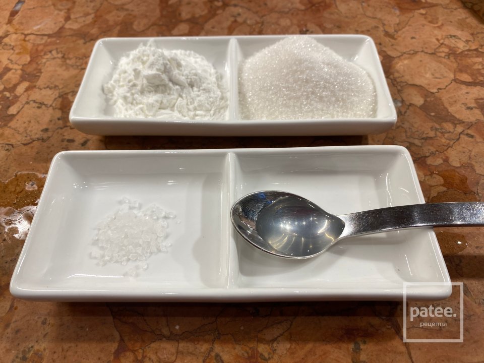 Жареная айва с облачным хлебом из матчи - Шаг 2