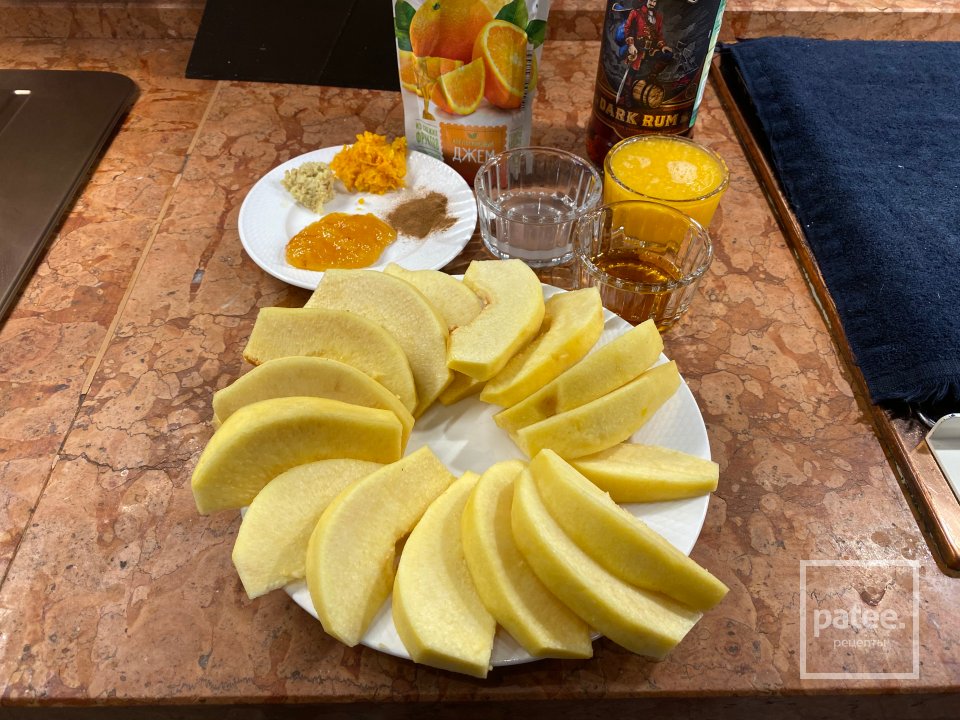 Жареная айва с облачным хлебом из матчи - Шаг 10