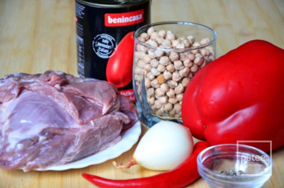 Нут с мясом 🥩 - Шаг 1