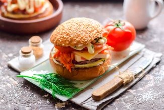 Домашние бургеры с ветчиной 🍔