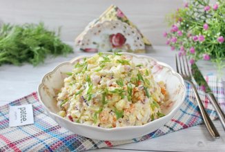 Салат "Оливье" с бужениной