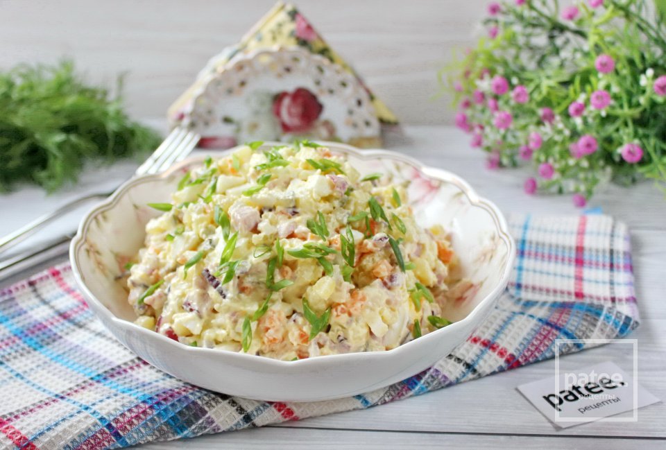 Салат "Оливье" с бужениной - Шаг 10