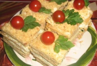 Закусочный торт Наполеон