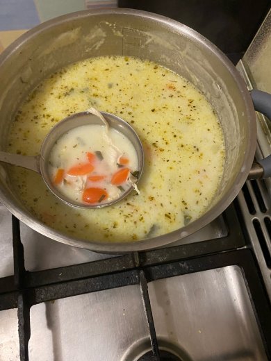 Крем суп с курицей и брокколи - Шаг 5