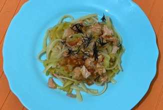 Паста 🍝 с лососем