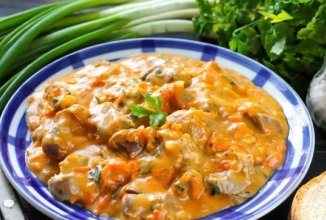 Гуляш из куриных желудков 👍🏼