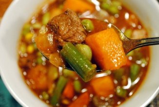 Рагу со стручковой фасолью и говядиной 🥩