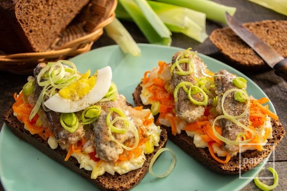 Бутерброды с сардинами и овощами 👍🏼 - Шаг 1