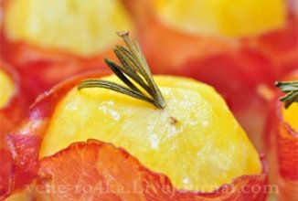 Запеченная картошка в беконе и с розмарином 🥔