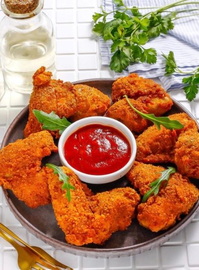 Куриные крылышки в панировке во фритюре 🍗 - Шаг 7