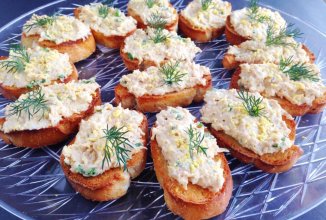 Гренки с печенью трески 👍🏼