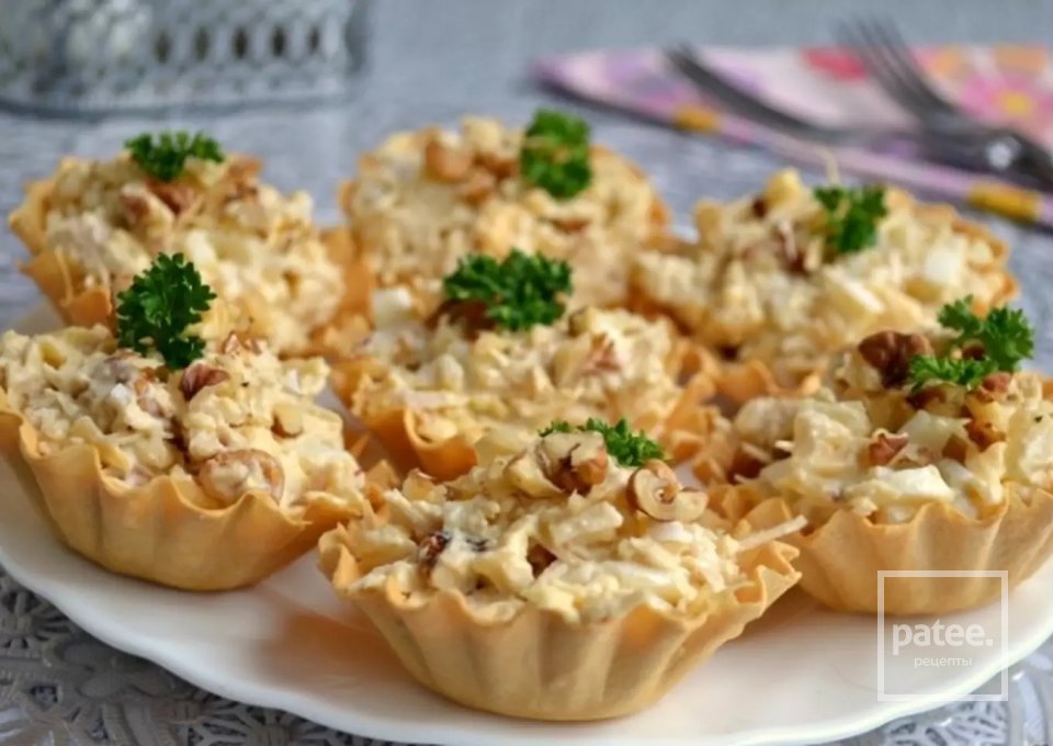 Тарталетки с пикантным салатом 👍🏼 - Шаг 1