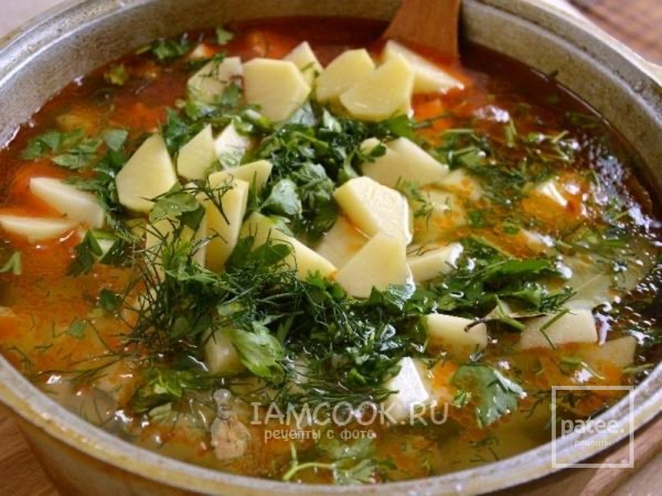 Картофель, тушенный со свиными ребрами в казане 🥩 - Шаг 4