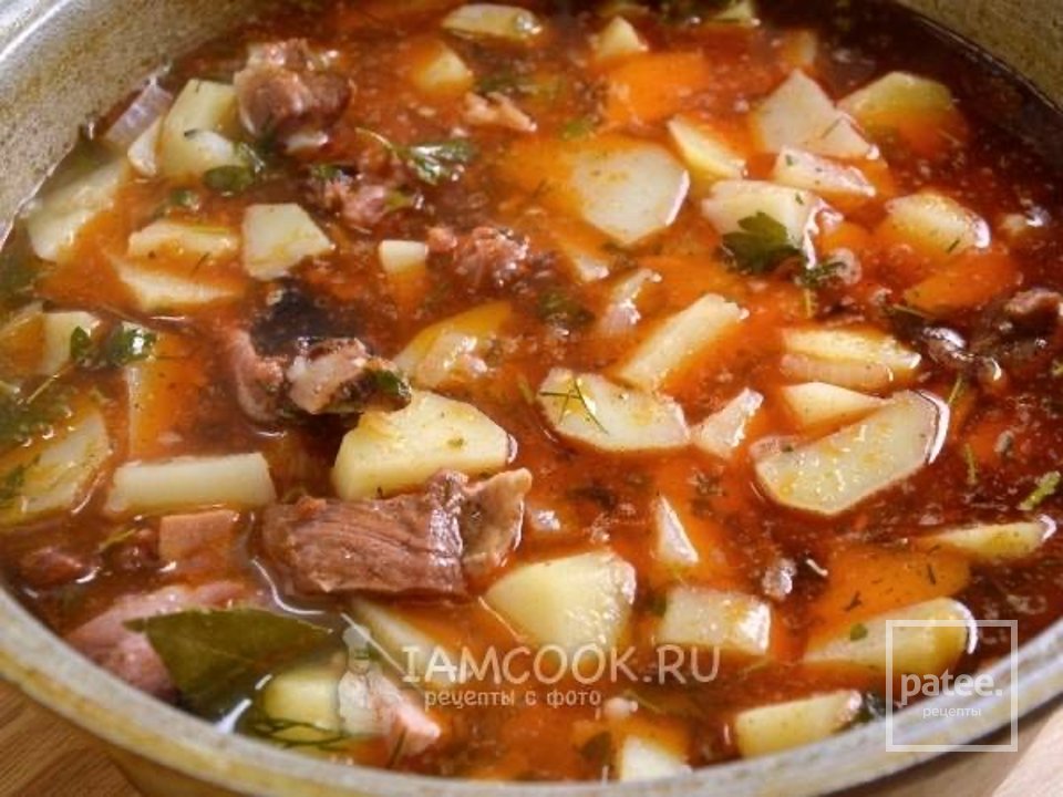 Картофель, тушенный со свиными ребрами в казане 🥩 - Шаг 6