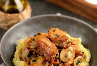 Свиная грудинка с грибами 🥩