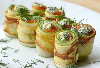 Рулеты из кабачков 👍🏼
