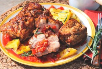 Свинина с ананасами на углях 🥩