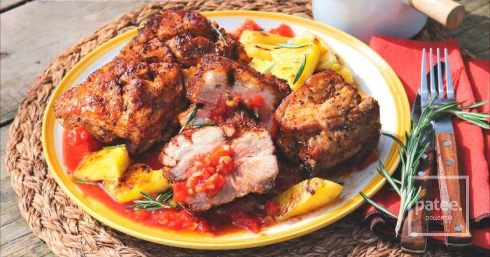 Свинина с ананасами на углях 🥩 - Шаг 1
