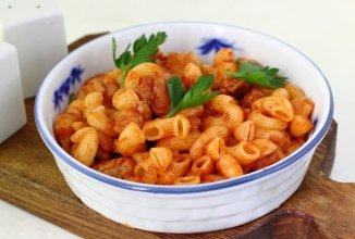 Макароны с мясом на сковороде 🥩