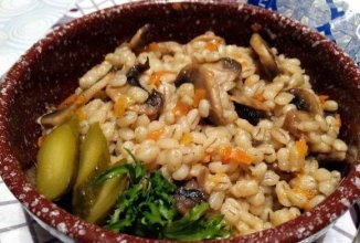 Перловая каша с грибами в духовке 👍🏼