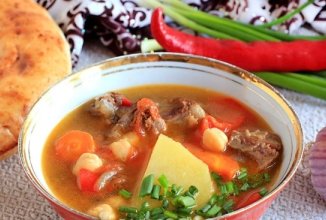Жареная шурпа по-узбекски 🍲