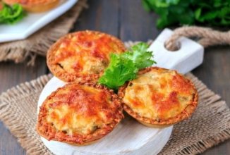 Жульен в тарталетках с грибами и сыром 👍🏼