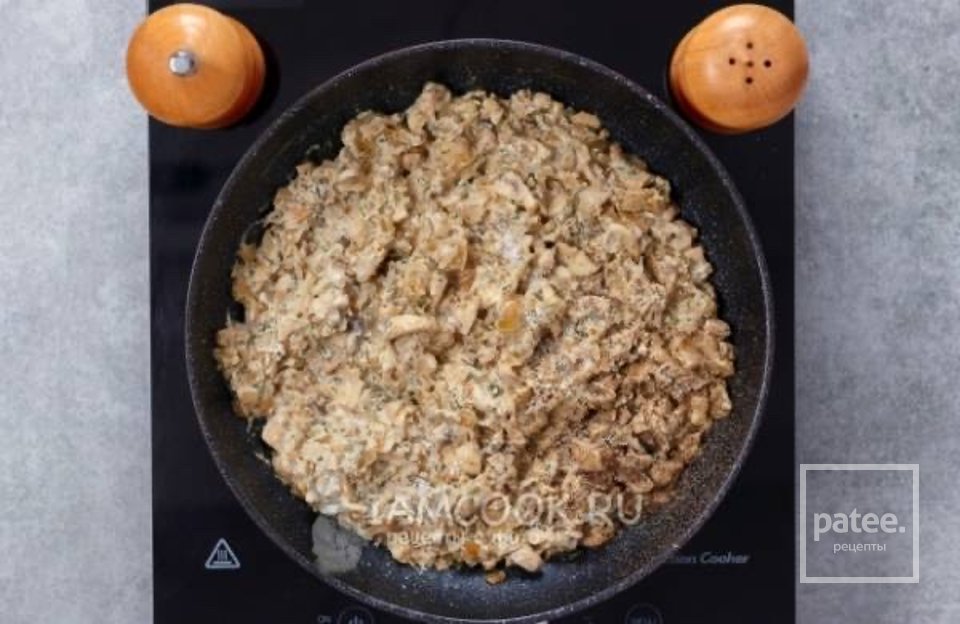 Жульен в тарталетках с грибами и сыром 👍🏼 - Шаг 6