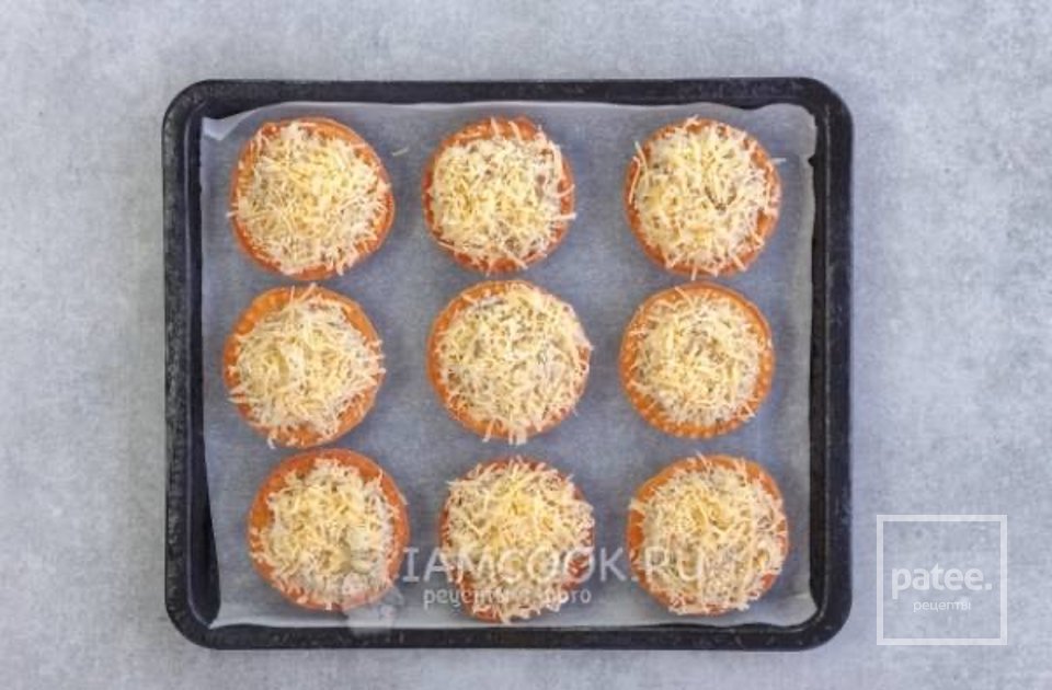 Жульен в тарталетках с грибами и сыром 👍🏼 - Шаг 8
