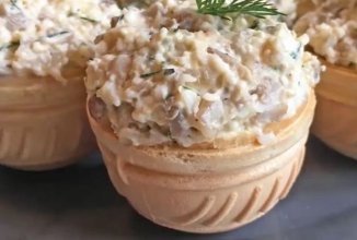 Тарталетки с грибной начинкой 👍🏼